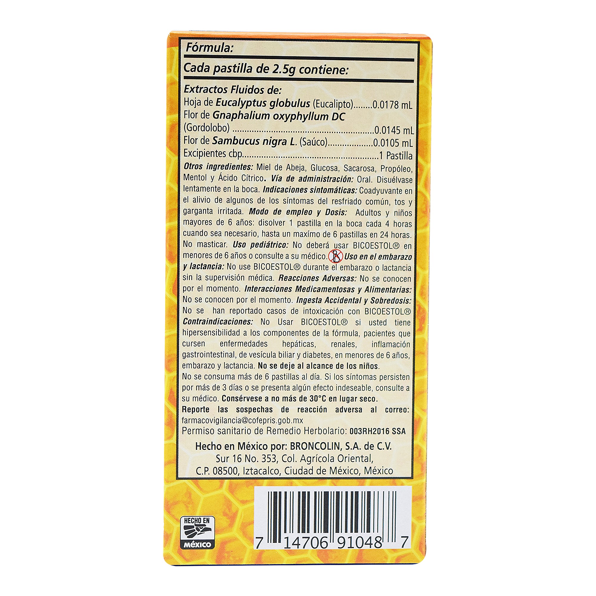 Caramelo bicoestol eucalipto 40 g