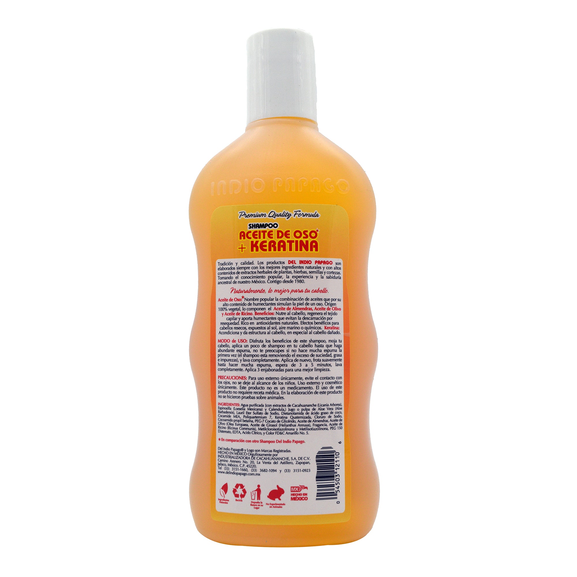 Shampoo aceite de oso y keratina 550 ml