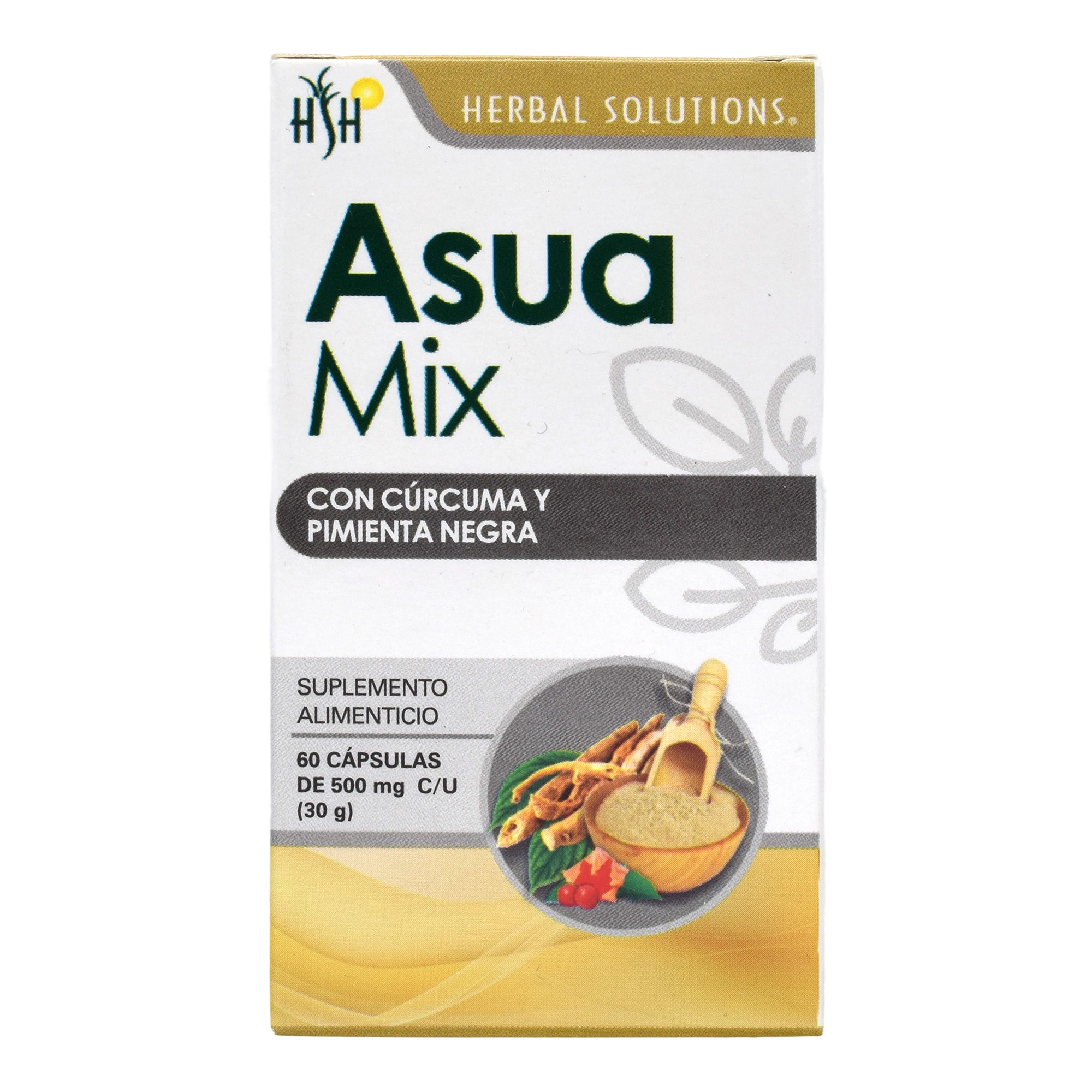 Asua Mix Curcuma Pimienta Negra 60 Cap