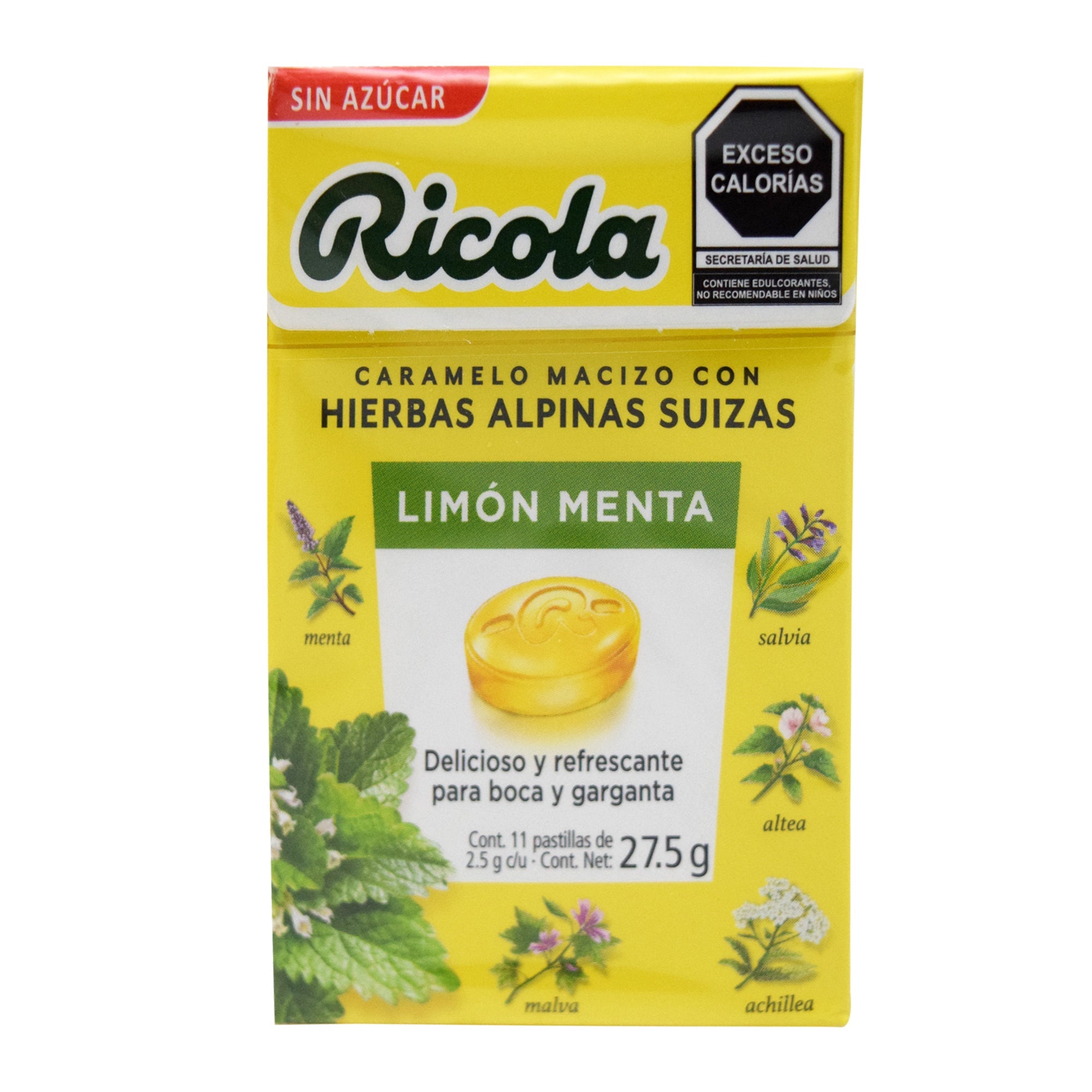 Caramelo Hierbas Limon Menta 27.5 G (Paquete 20)