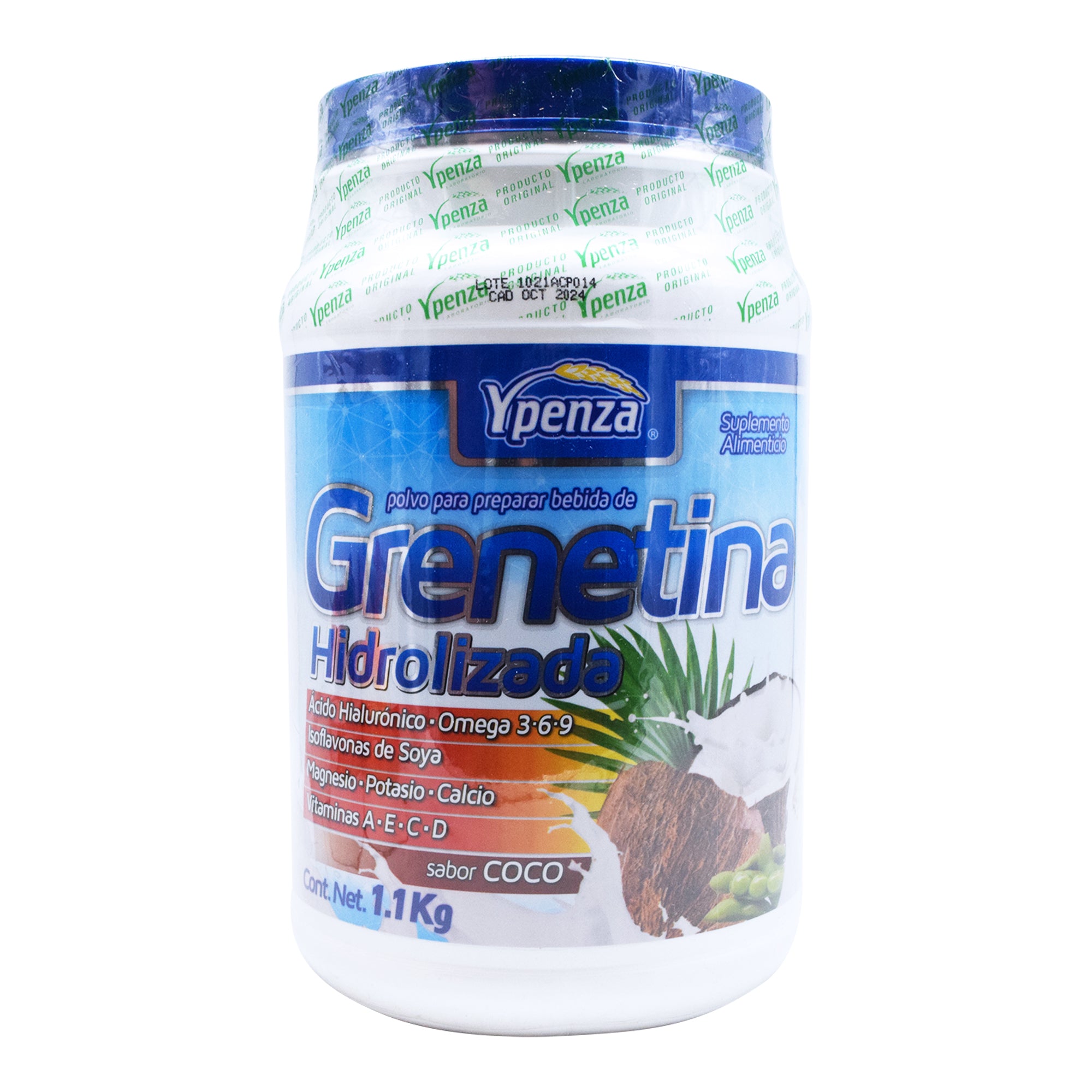 Grenetina hidrolizada sabor coco 1100 g