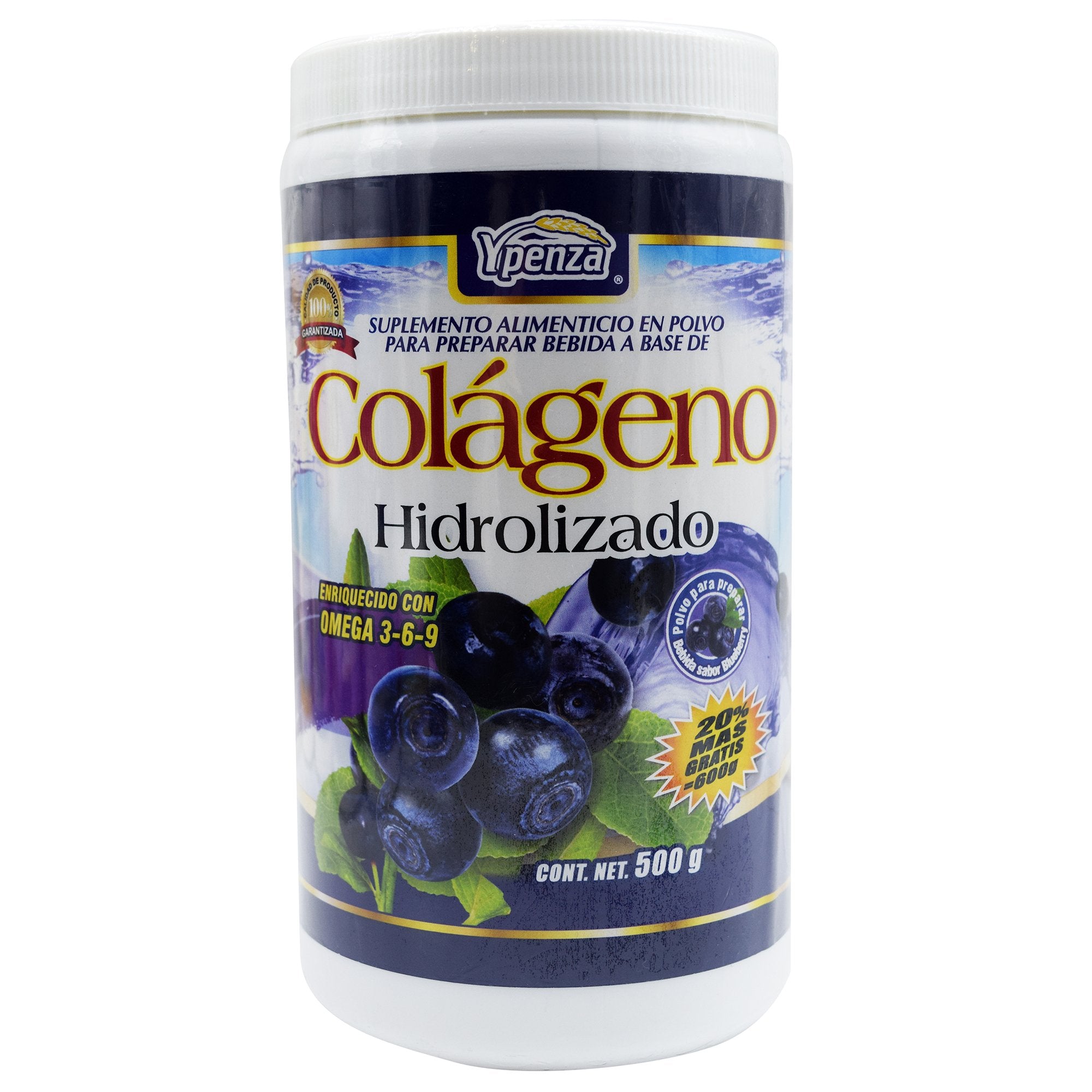 Colageno Hidrolizado Blue Berry 500 G