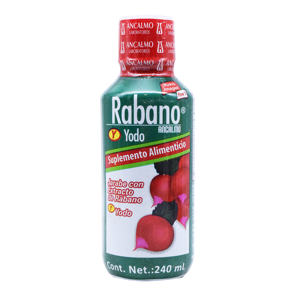 Jarabe de rabano yodado 240 ml ancalmo - Súper Naturista