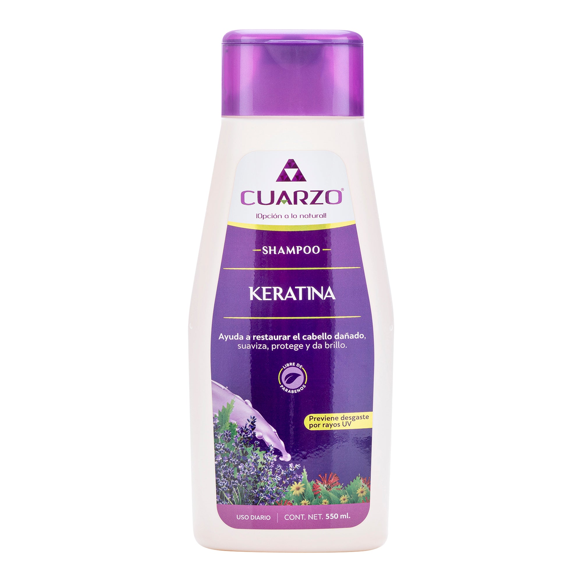 Shampoo reparador con queratina 550 ml