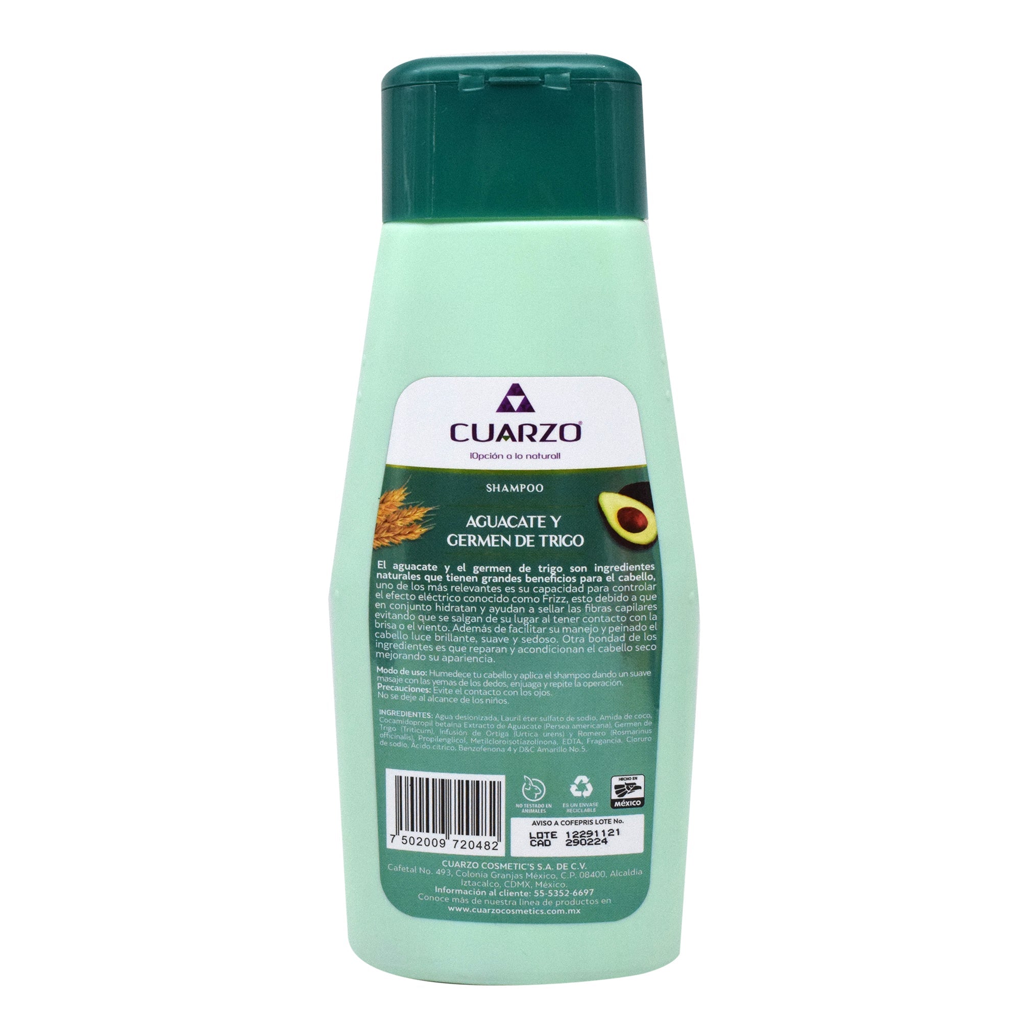 Shampoo aguacate y germen de trigo 550 ml