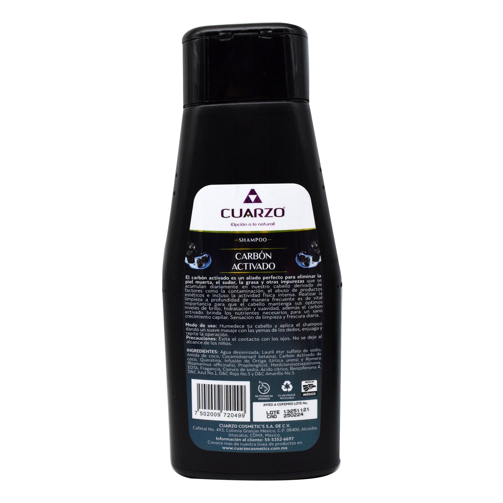 Shampoo carbon activado 550 ml