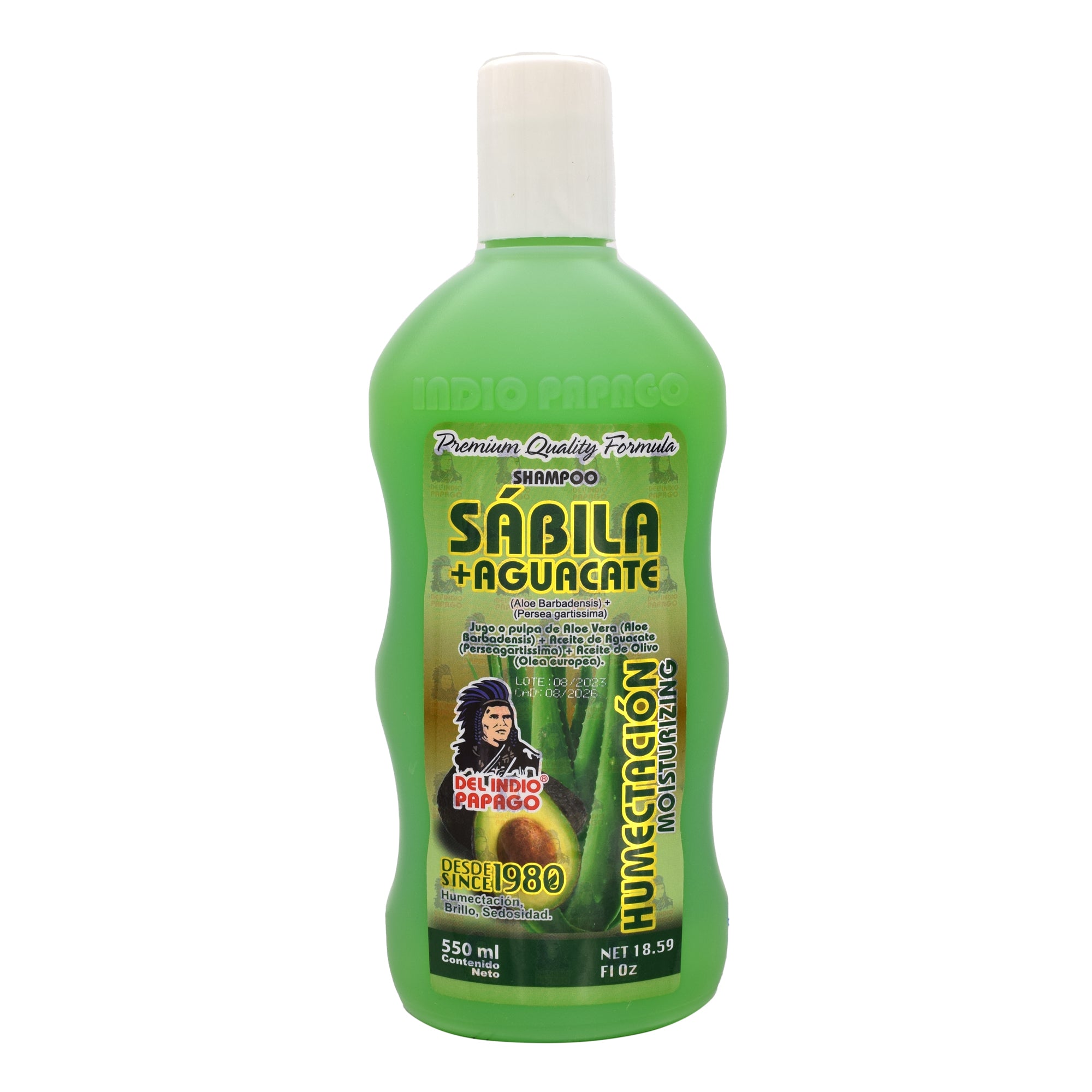 Shampoo sabila indio papago 550 ml