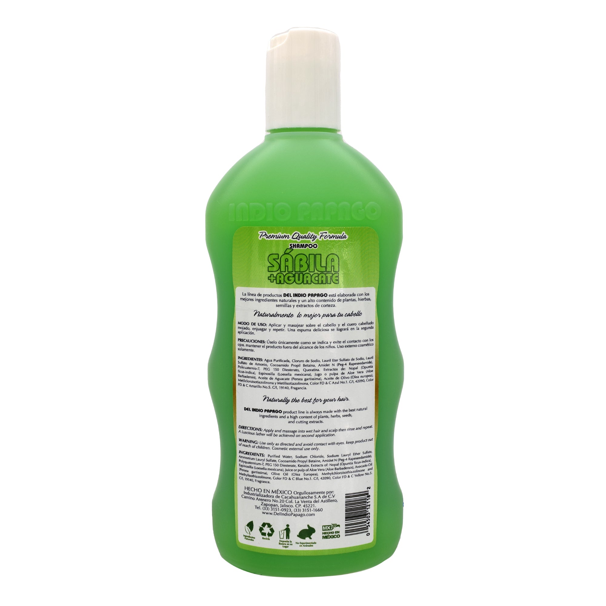 Shampoo sabila indio papago 550 ml