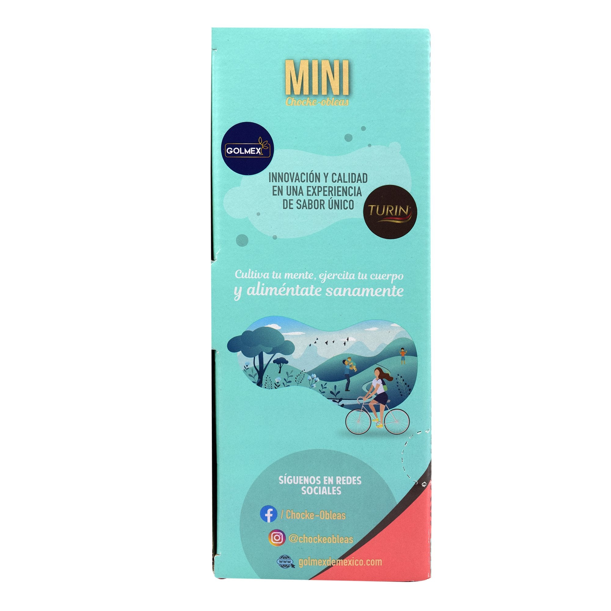 Mini Obleas De Chocolate Rellenas De Chocolate Amargo 7.7 G (Paquete 10)