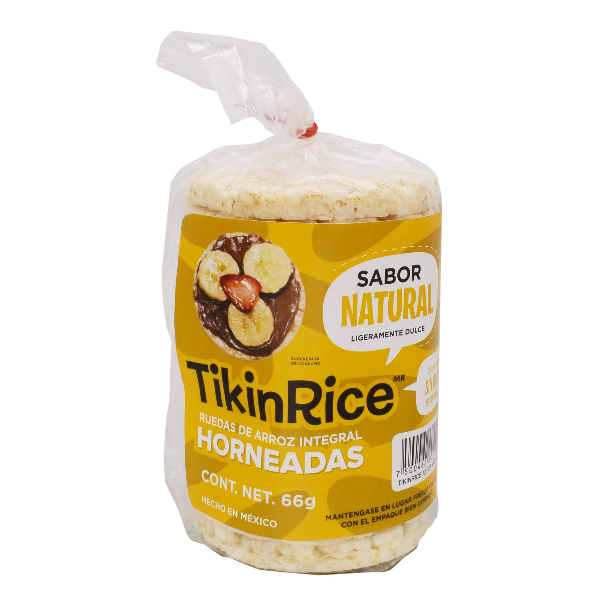Galleta de arroz sab  natural 66 g