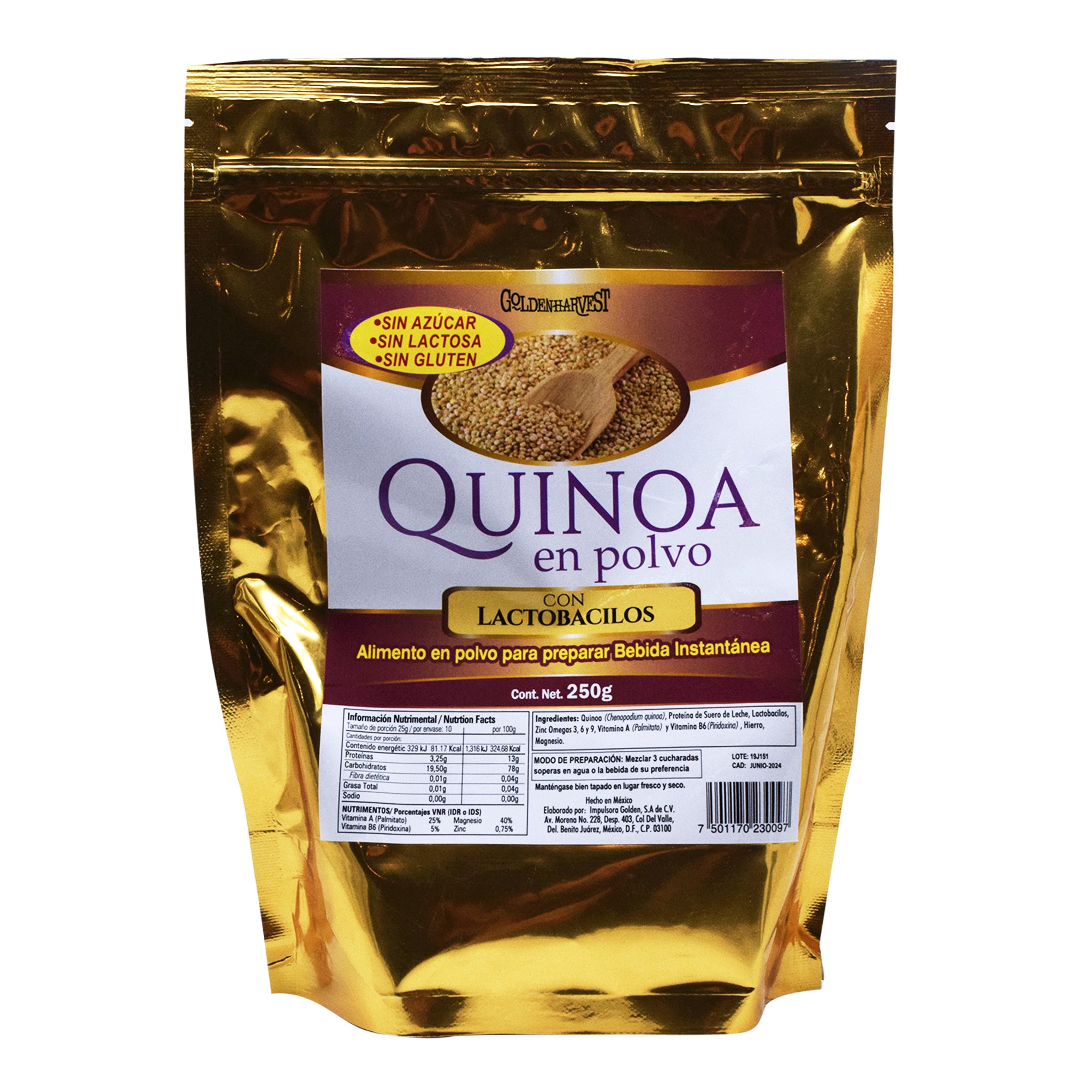 Quinoa Con Lactobacilos 250 G