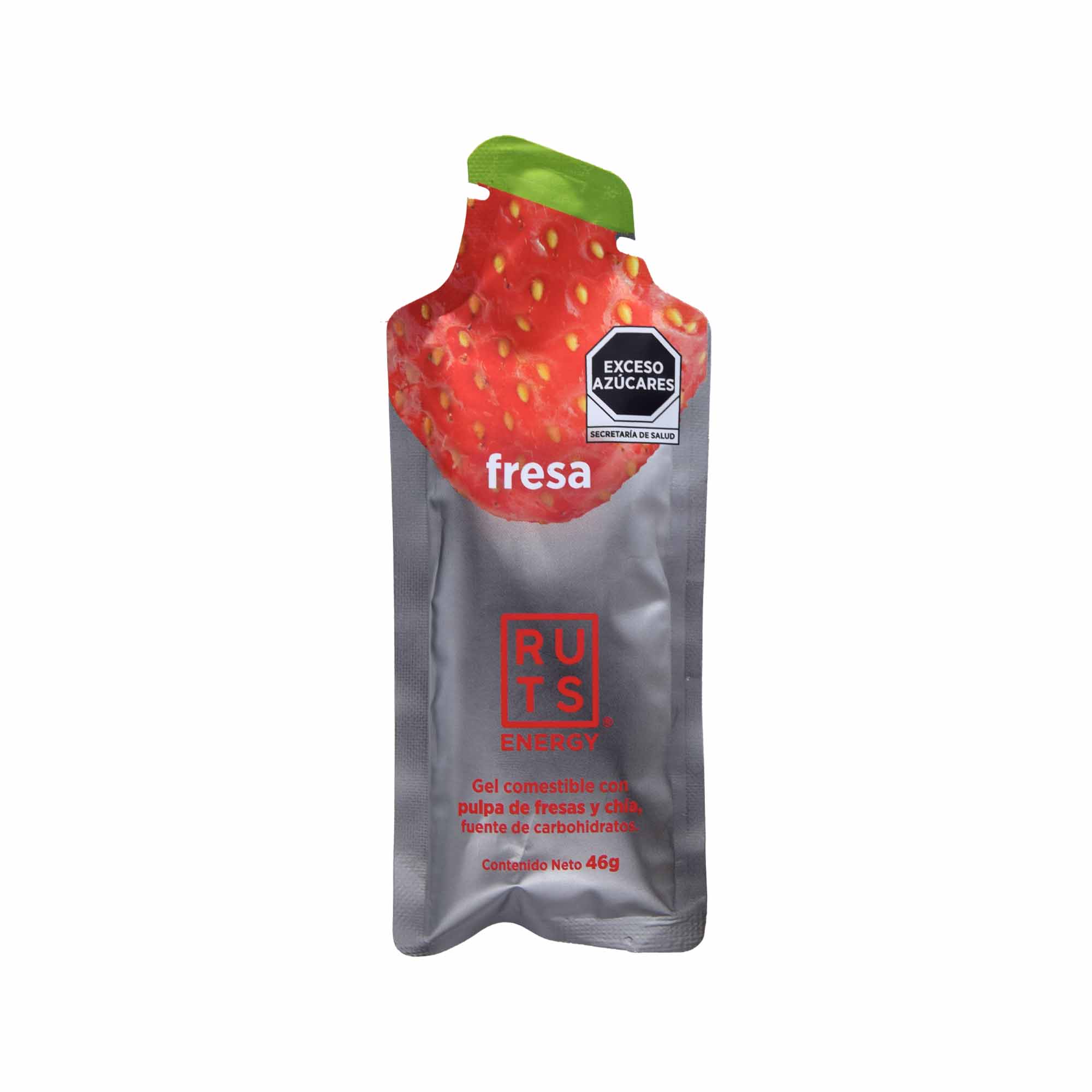 Gel Energetico De Chia Y Fresa 46 G (Paquete 12)