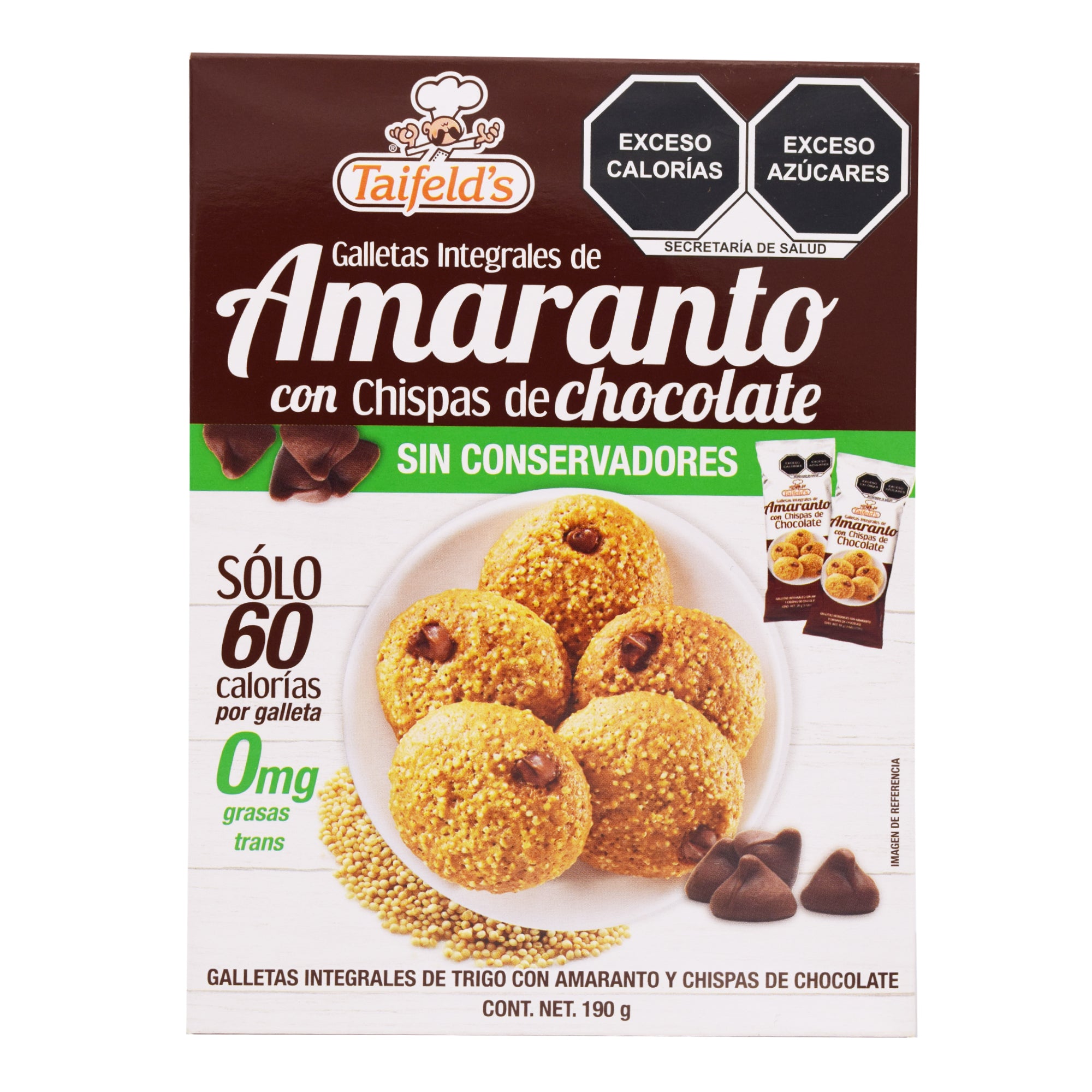 GALLETA DE AMARANTO CHOCOLATE 190 G