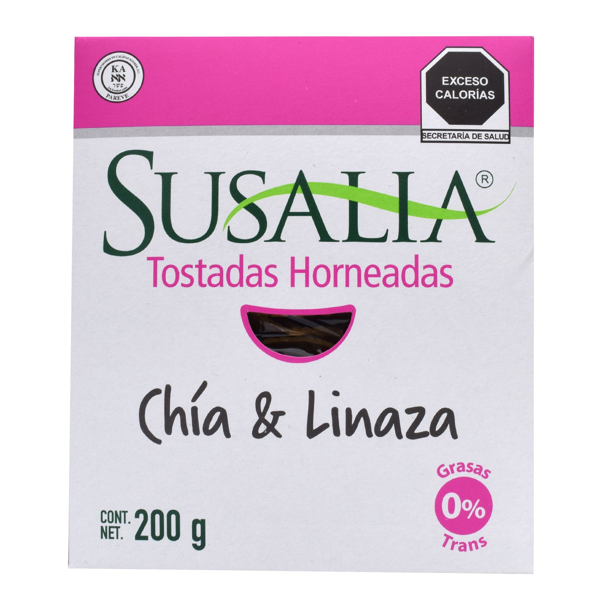 Tostadas Horneadas Chia Y Linaza 200 G Alimentos Susalia - Súper Naturista