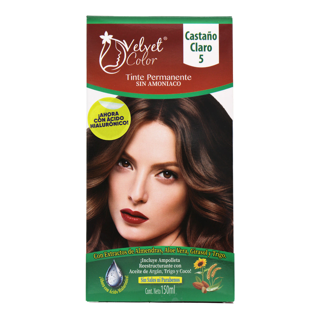Tinte Castano Claro 150 Ml VELVET COLOR | Súper Naturista