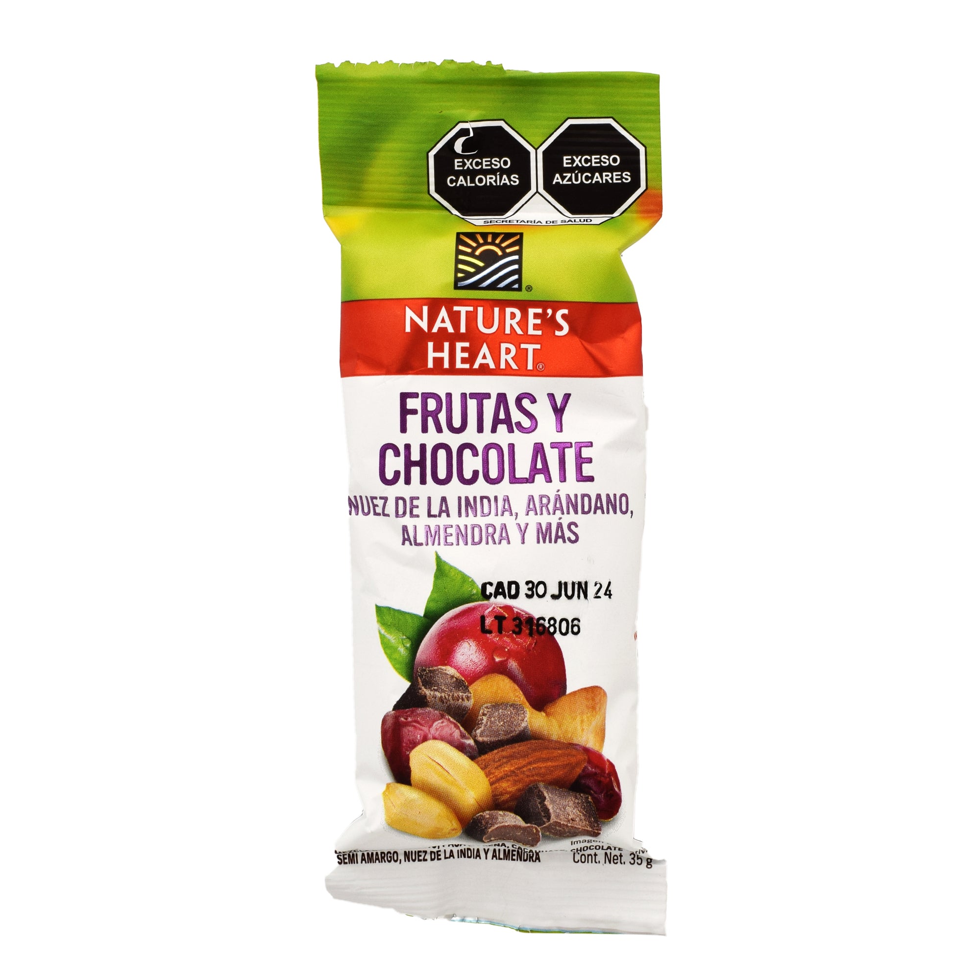 Frutas Y Chocolate 35 G (Paquete 12)