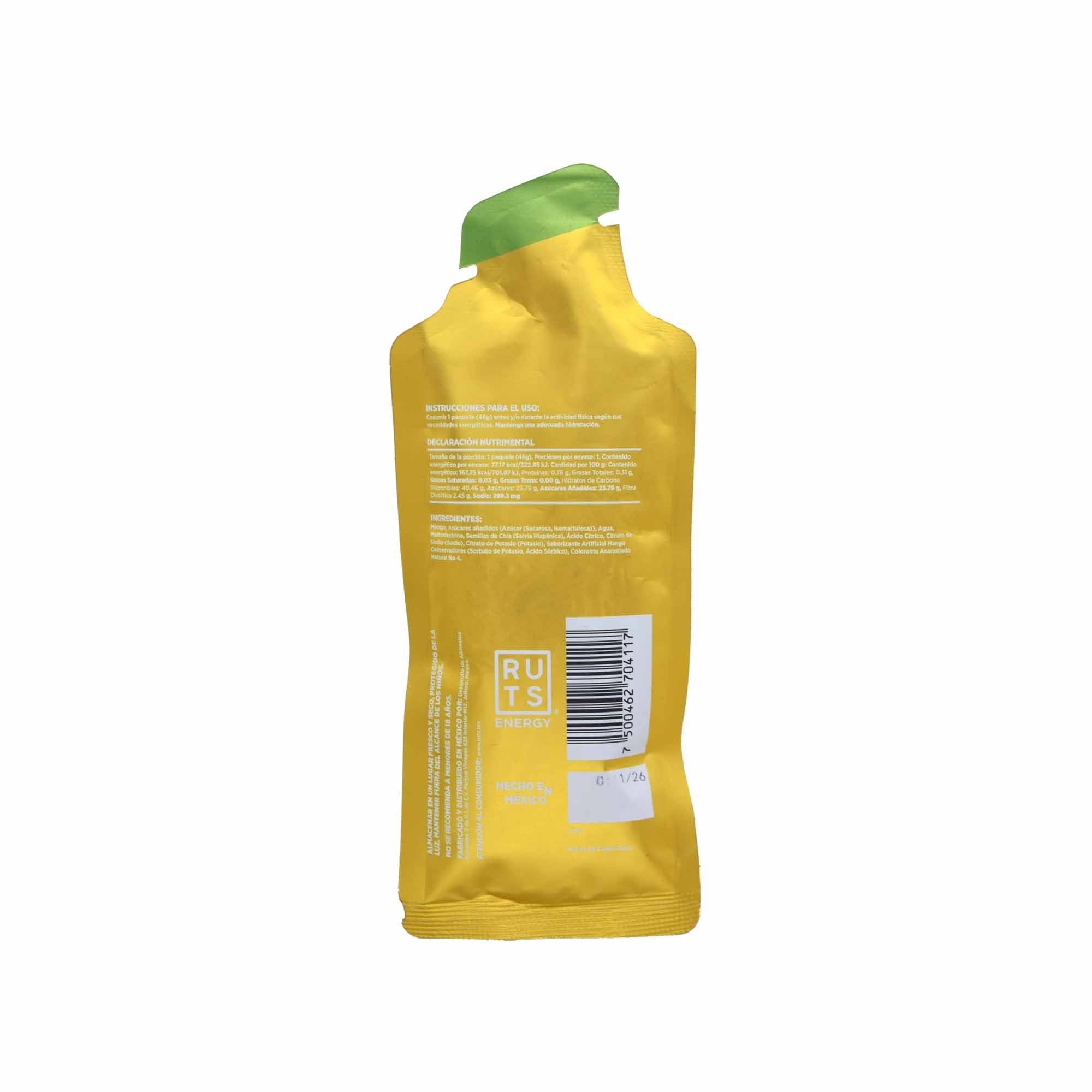 Gel Energetico De Chia Y Mango 46 G (Paquete 12)