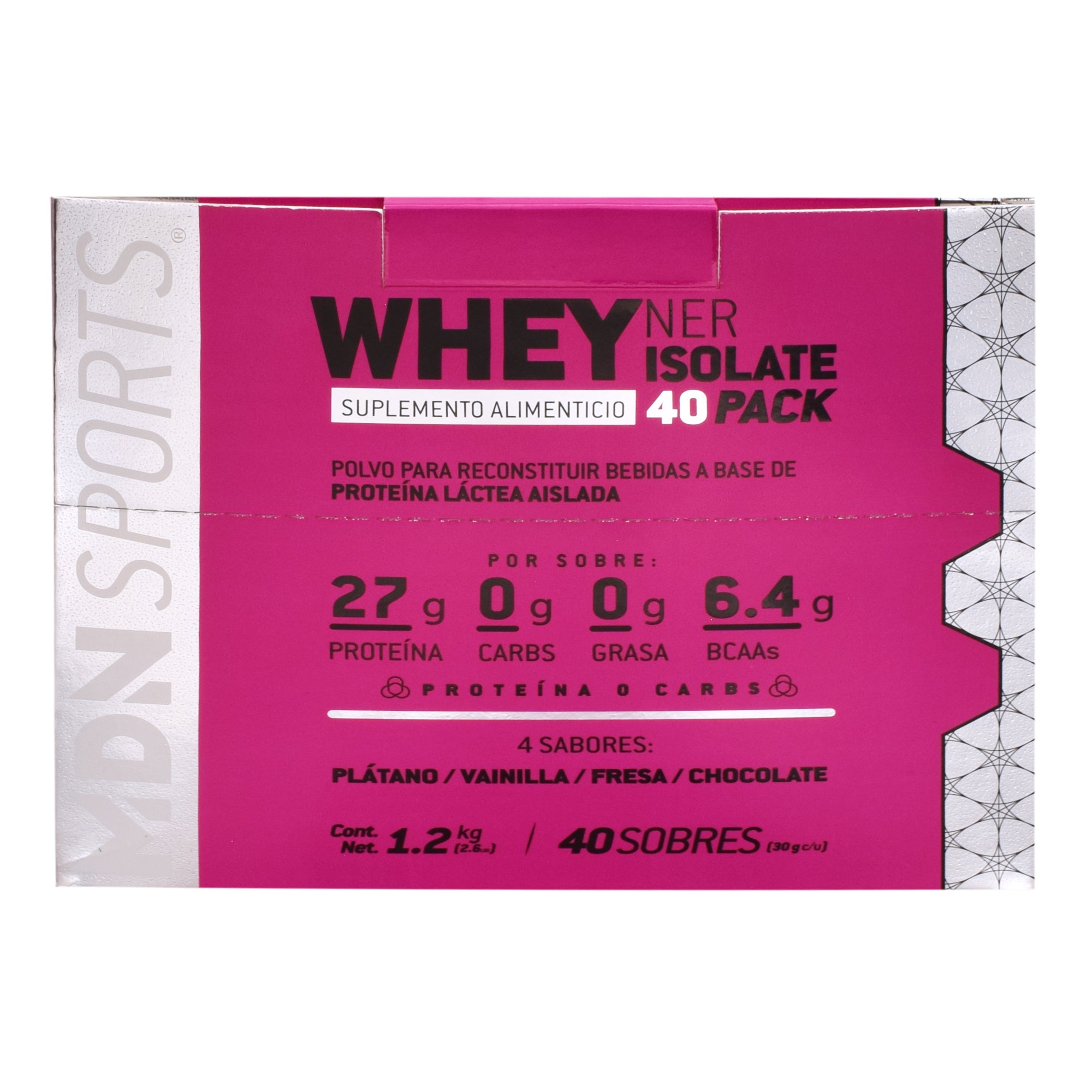WHEY NER ISOLATE VARIOS SABORES 30 G PAQUETE 40