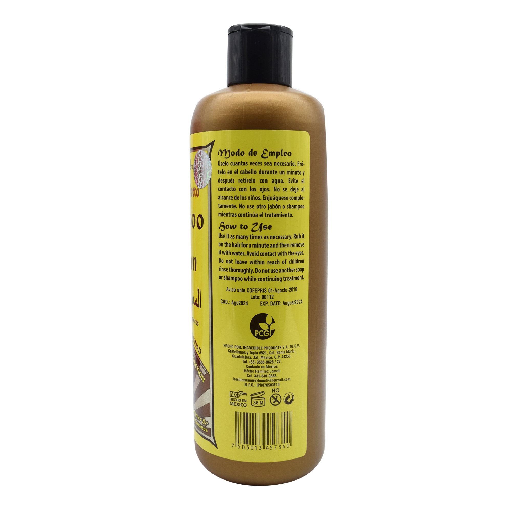 Shampoo Aceite De Argan 950 Ml
