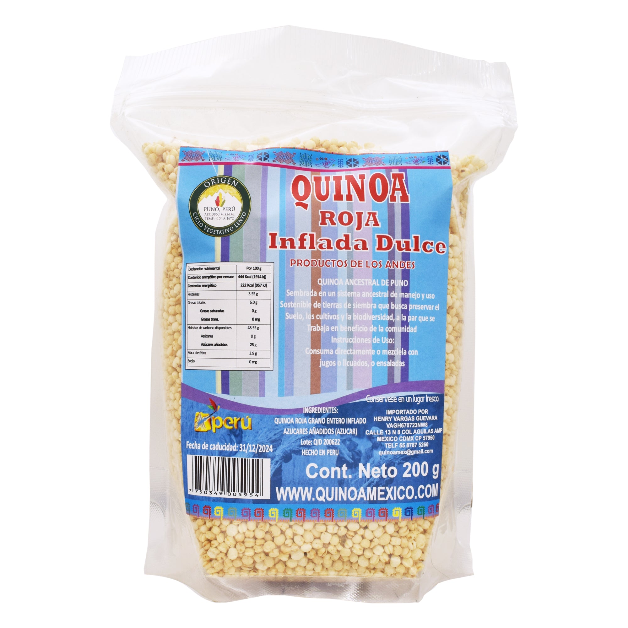 Quinoa inflada dulce 200 g