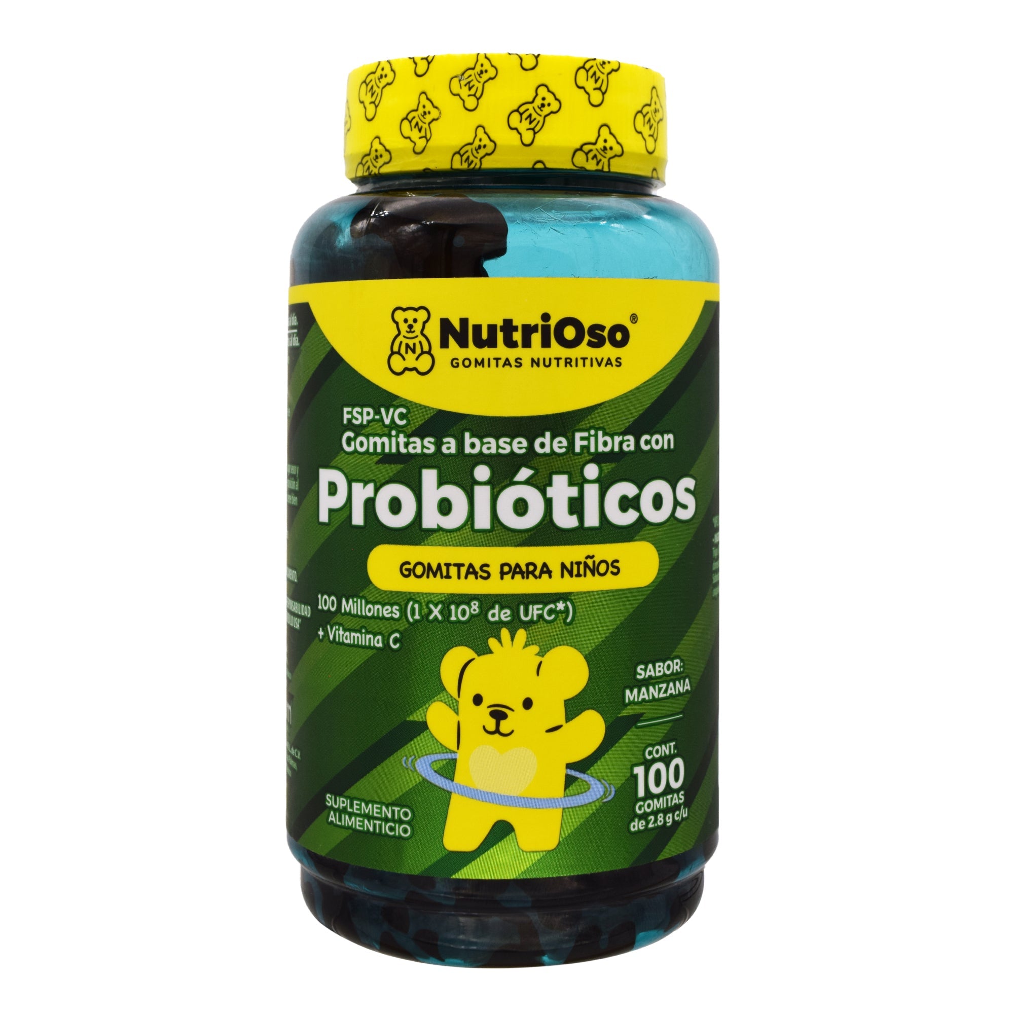 Gomitas probioticos vitamina c niños manzana 280 g