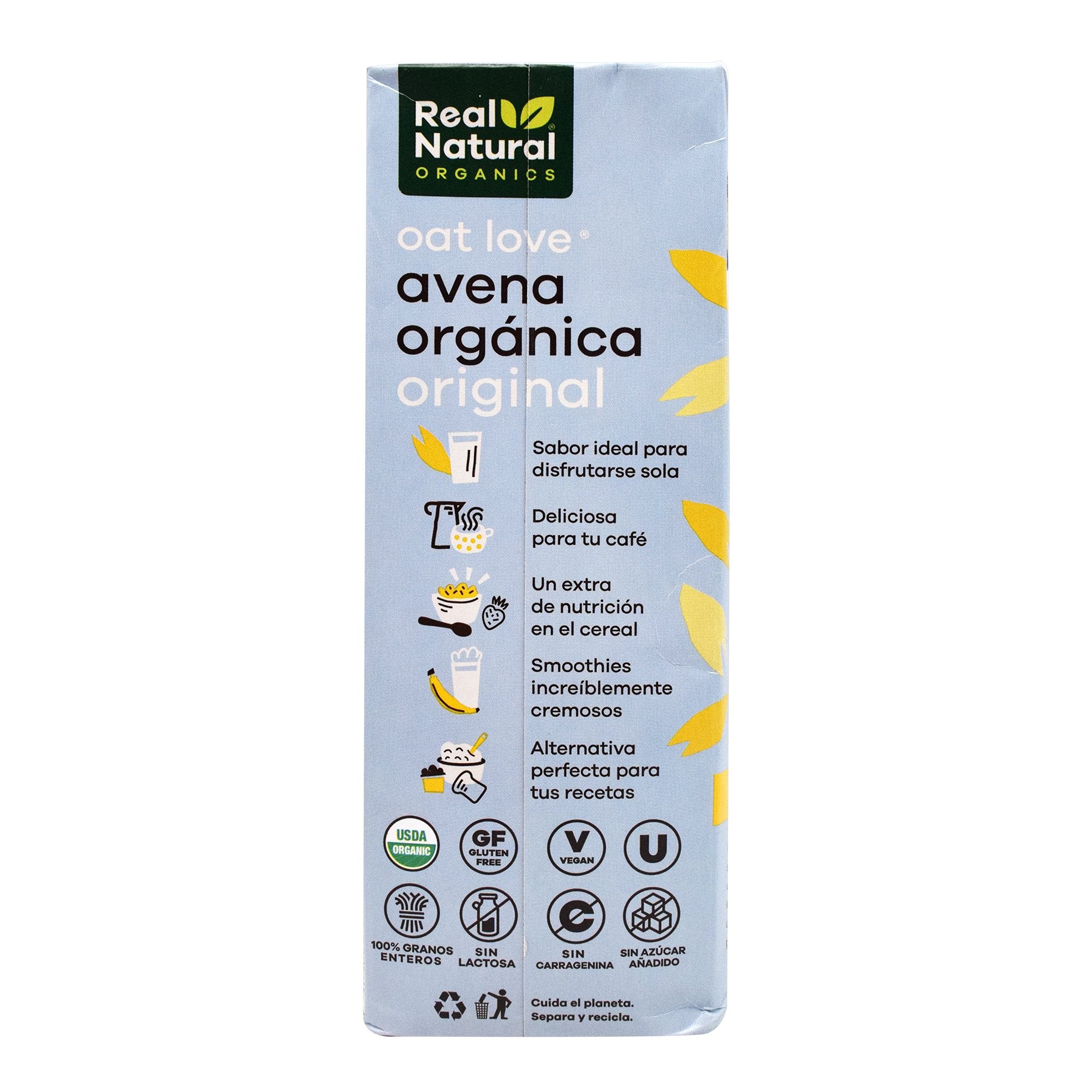 Bebida De Avena Organica 1 L