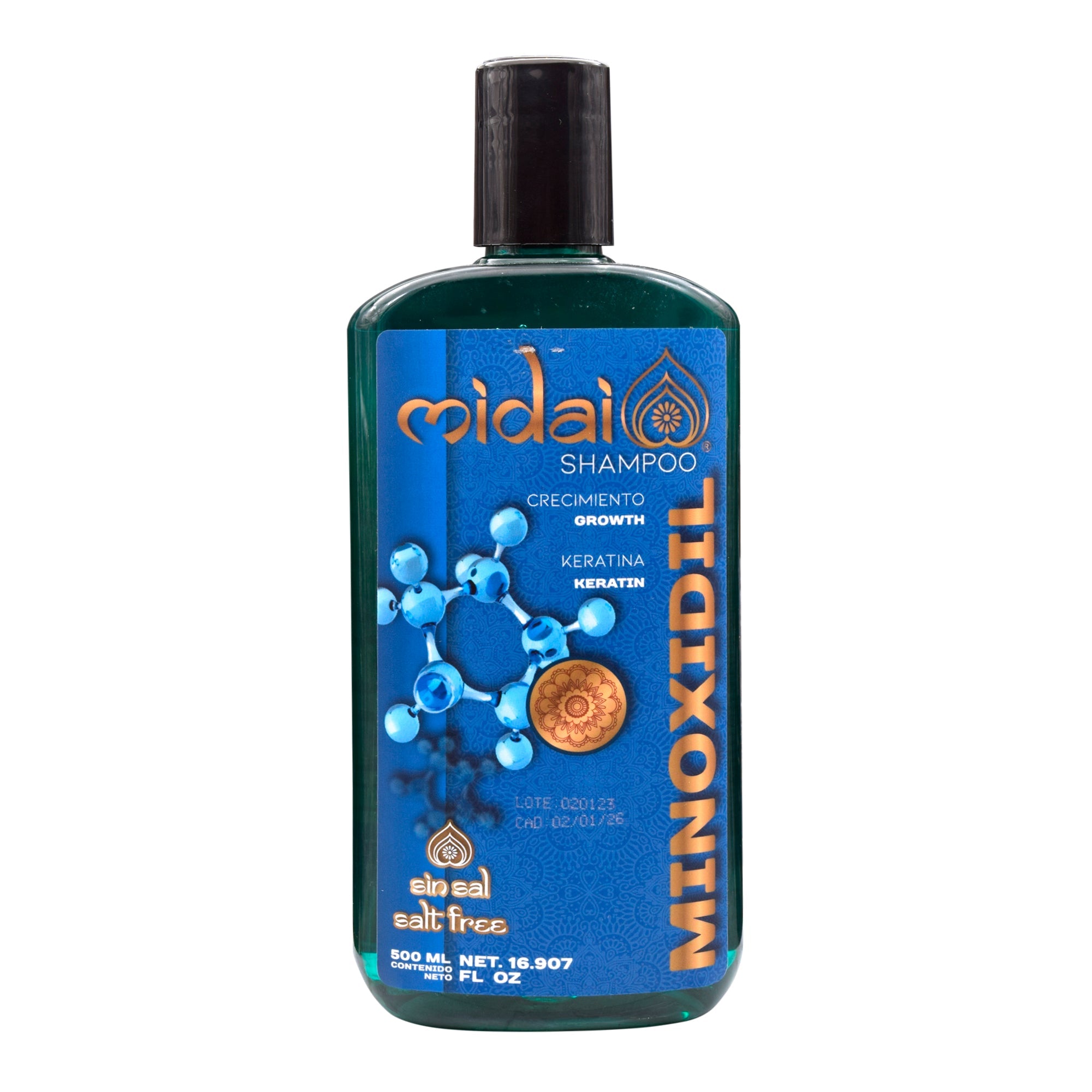 Shampoo Minoxidil Keratina 500 Ml