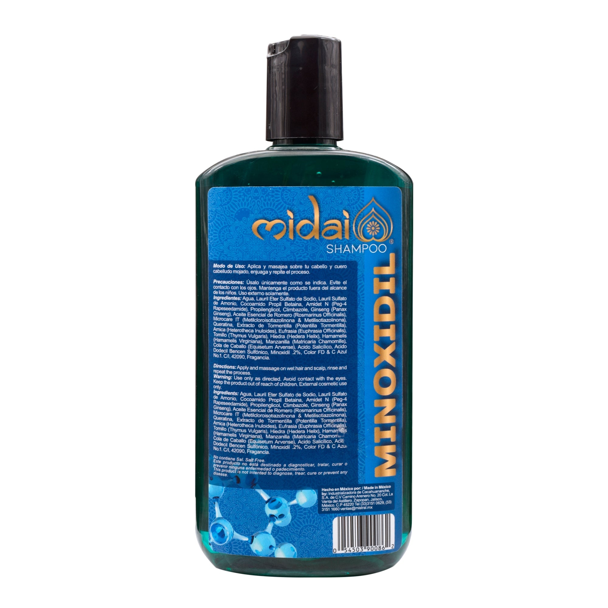 Shampoo Minoxidil Keratina 500 Ml