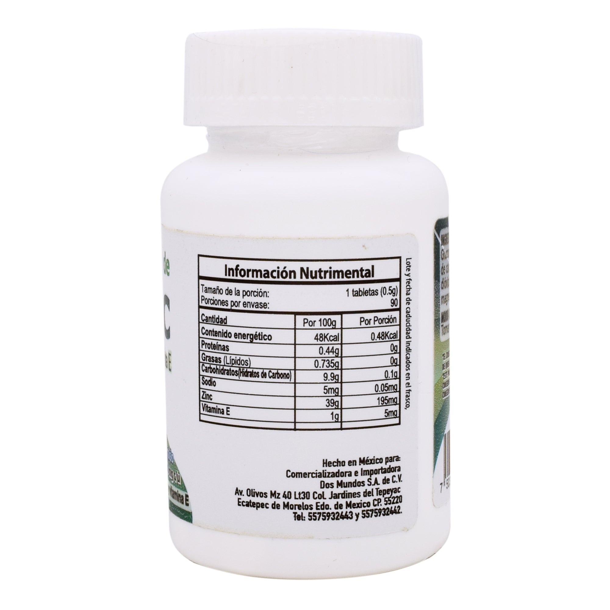 Zinc gluconato 500 mg 90 tab