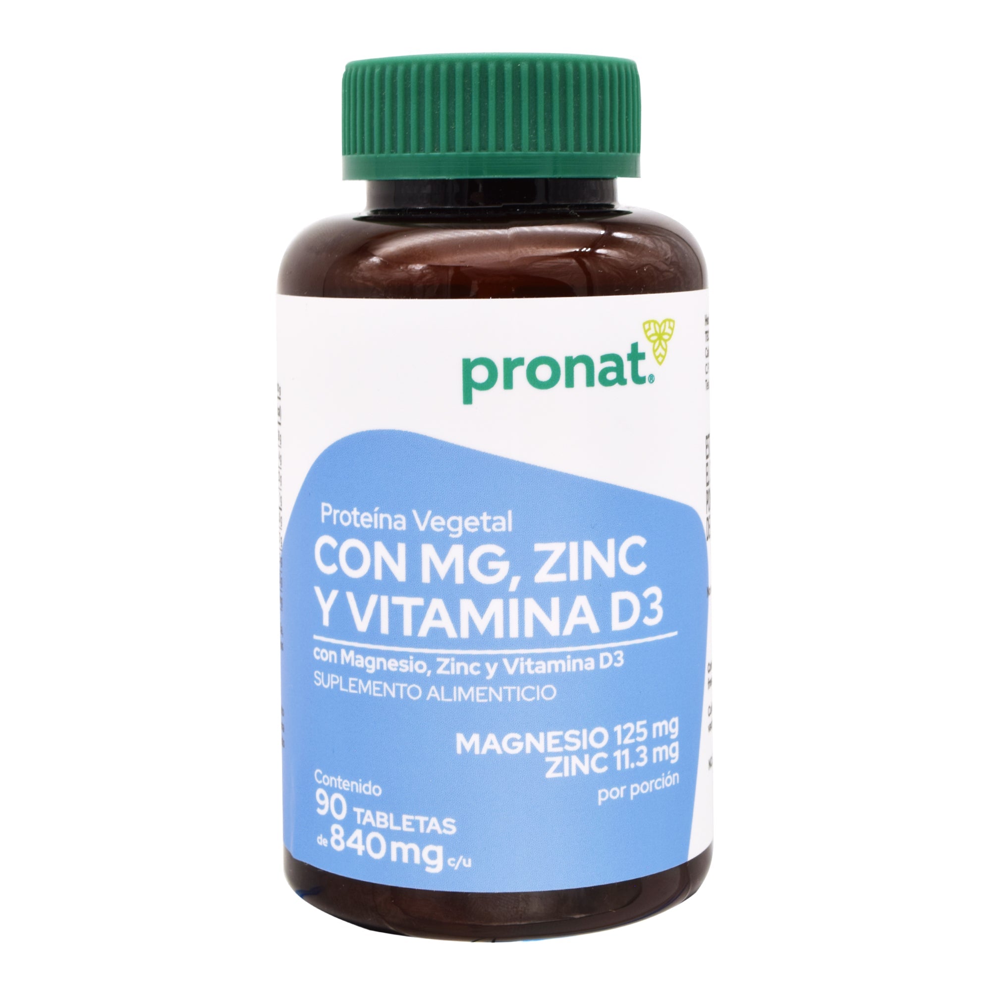 Proteina vegetal magnesio zinc vitamina d3 90 tab