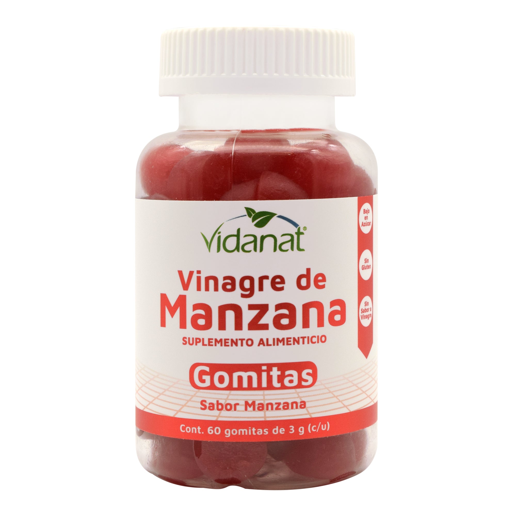 GOMITAS VINAGRE DE MANZANA 60 GOMITAS