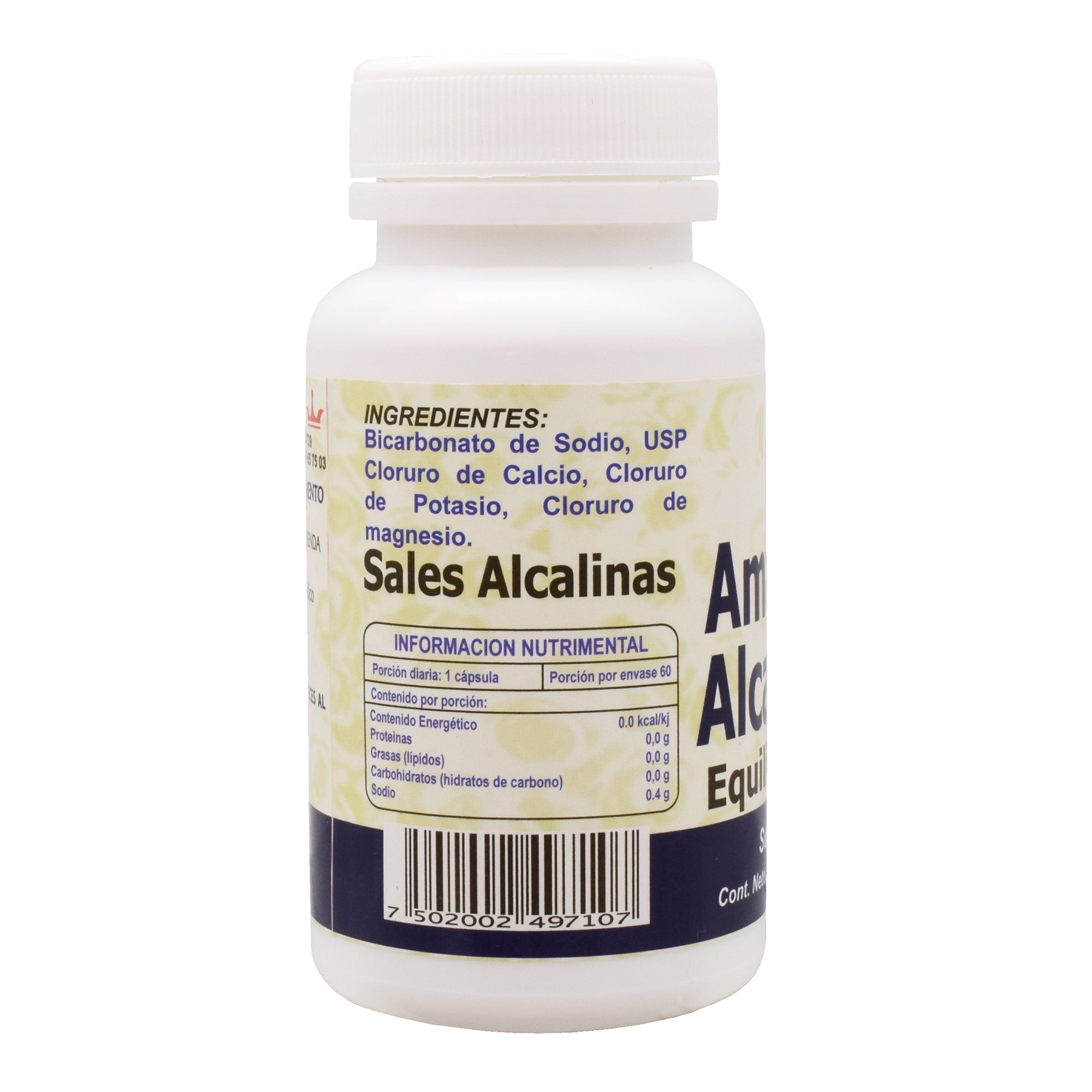 Sales Alcalinas 500 Mg 60 Cap