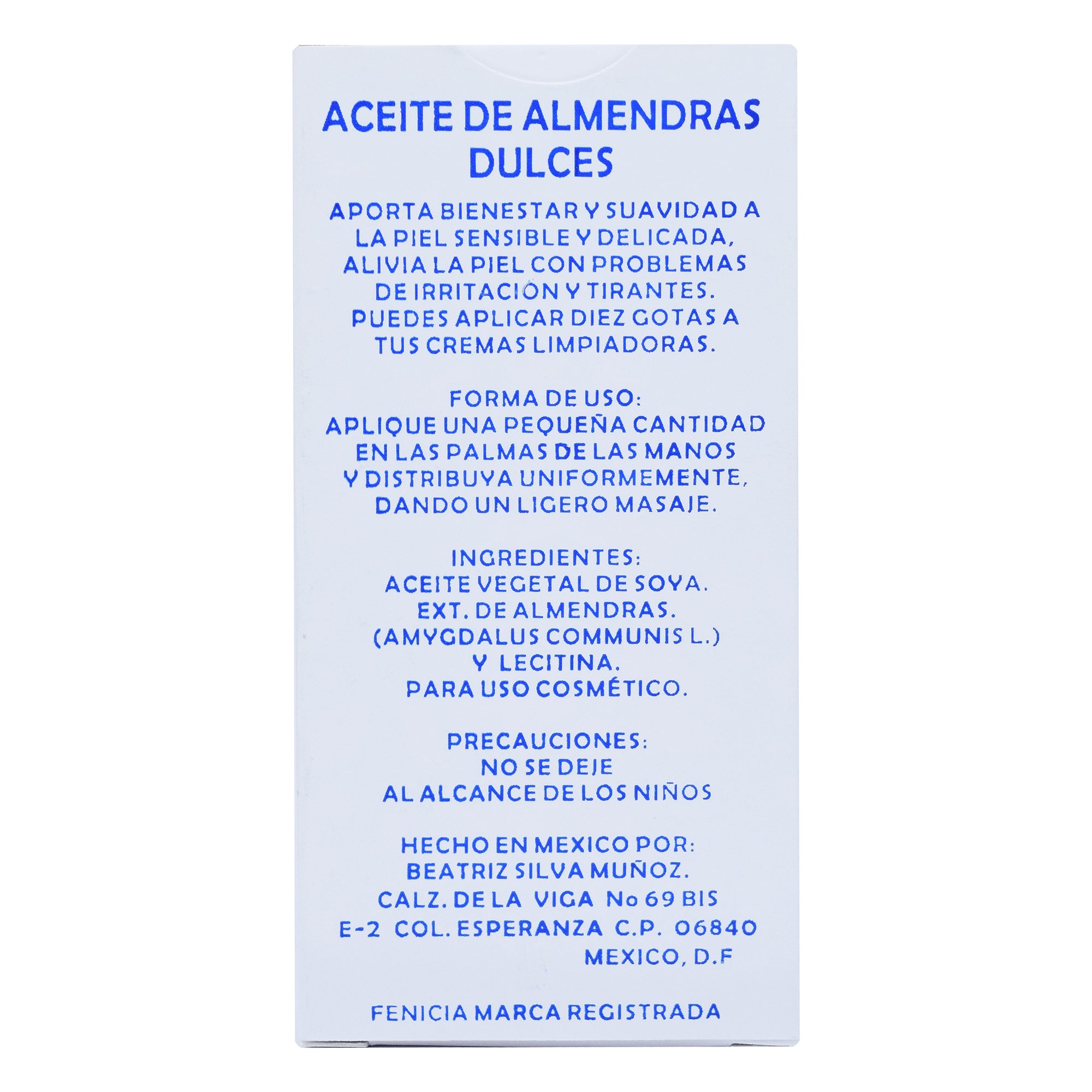 ACEITE DE ALMENDRAS DULCES 60 ML