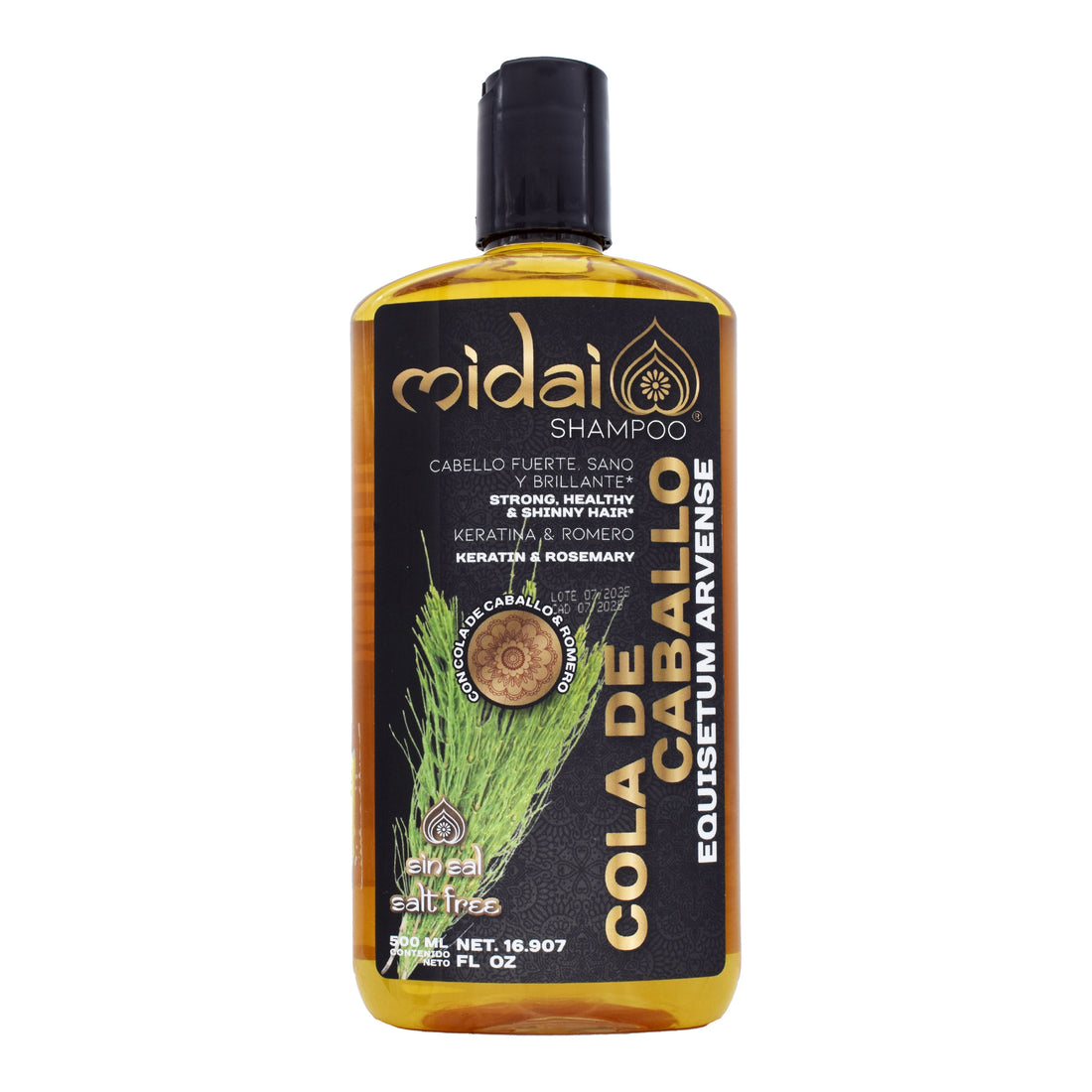 Shampoo Cola De Caballo Romero Y Queratina 500 Ml