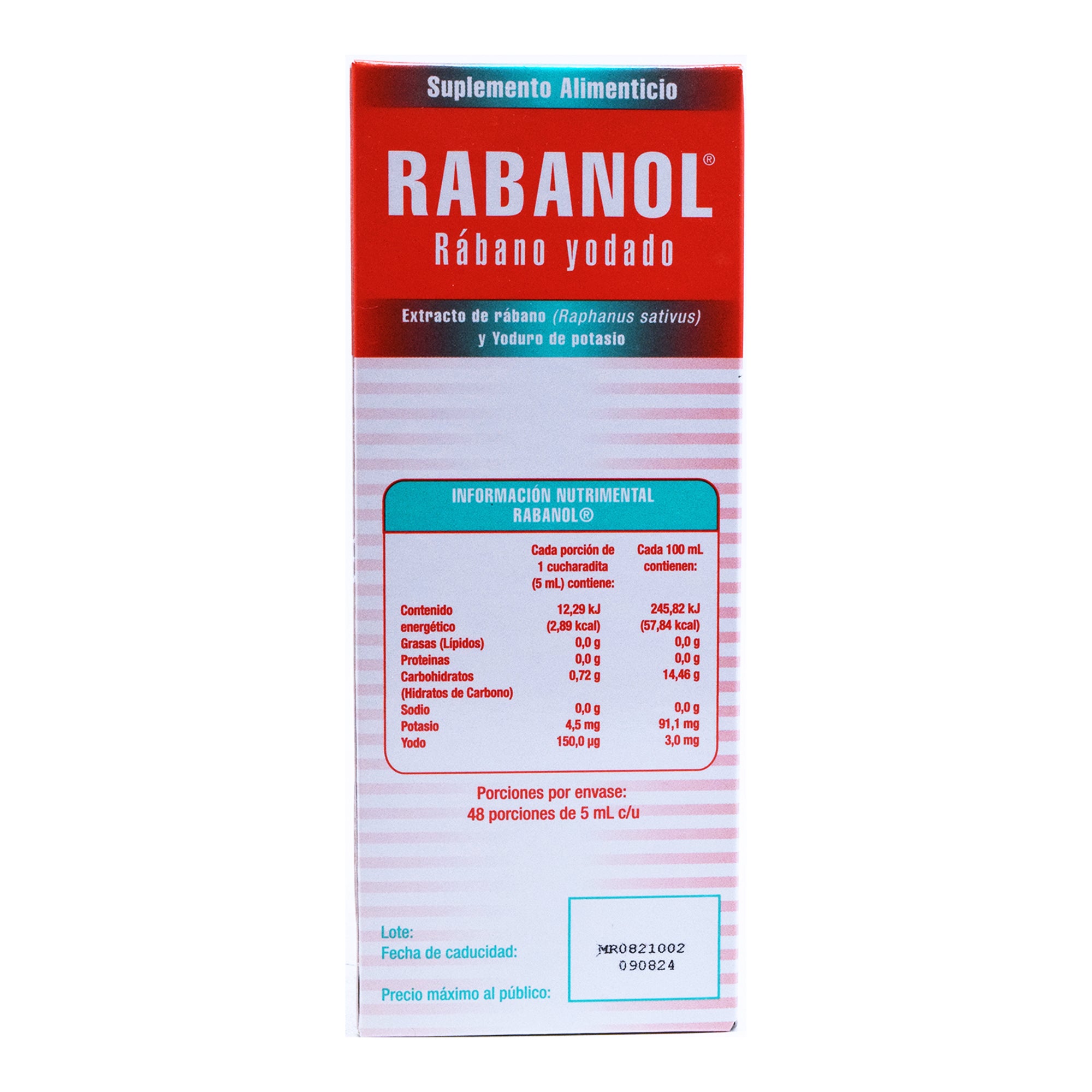 Jarabe De Rabanol 250 Ml