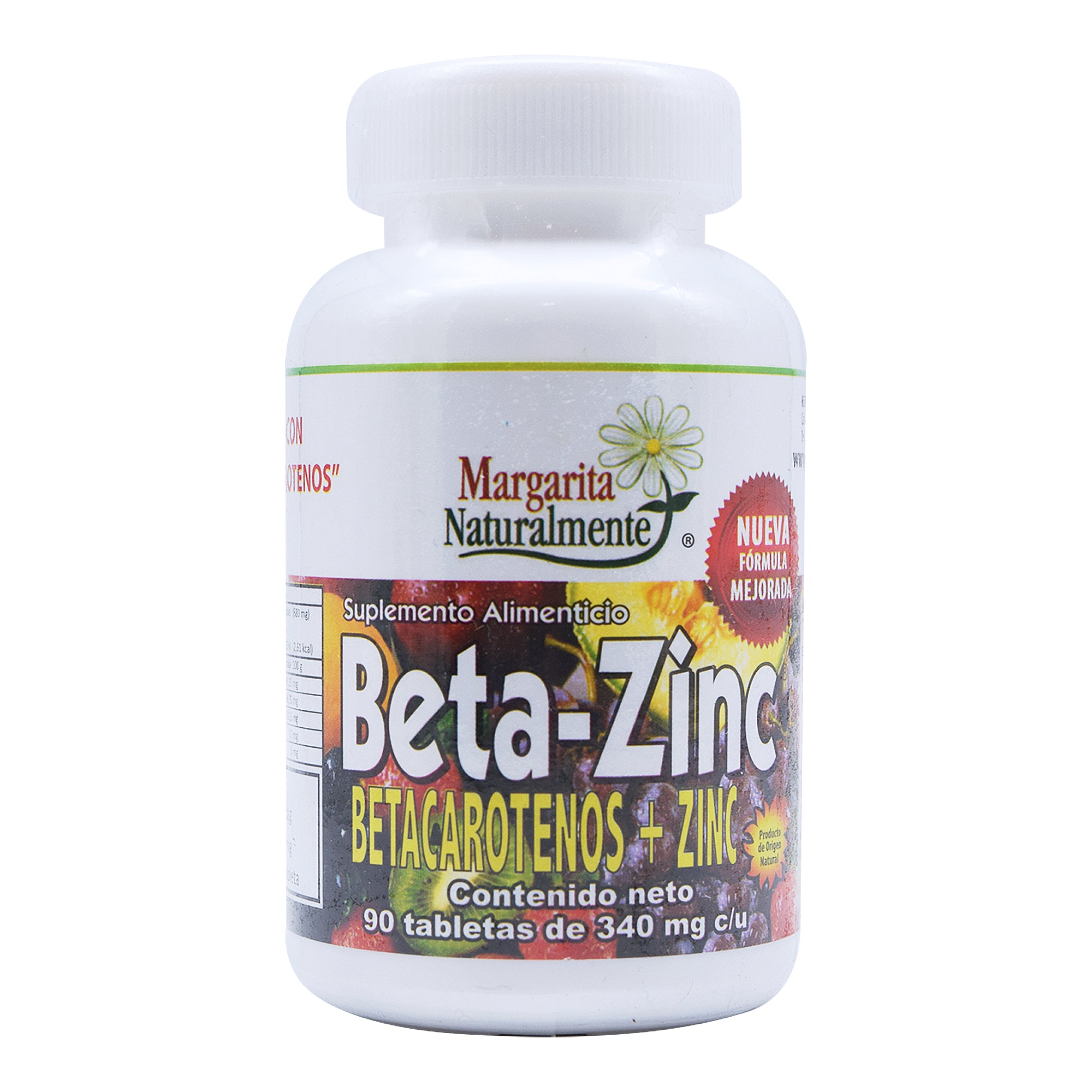 Beta zinc betacaroteno 90 tab
