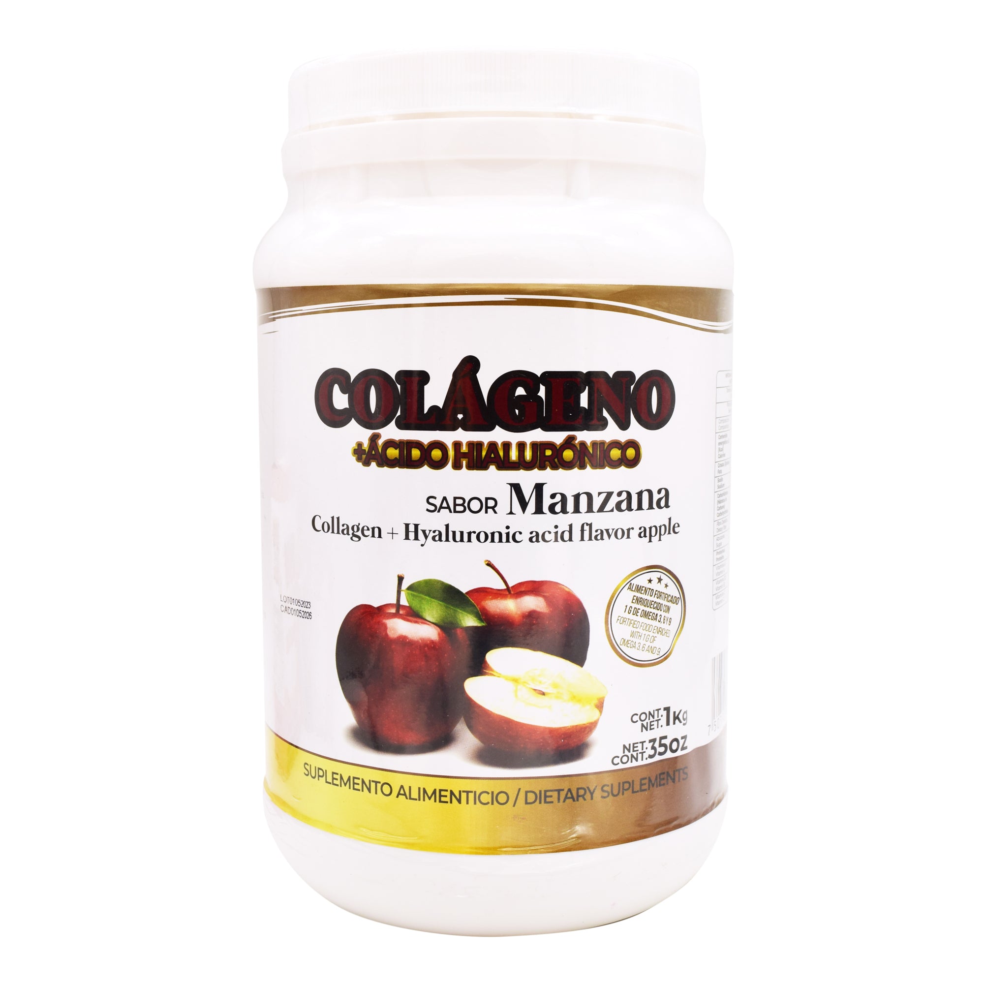 Colageno Y Acido Hialuronico Manzana 1 Kg