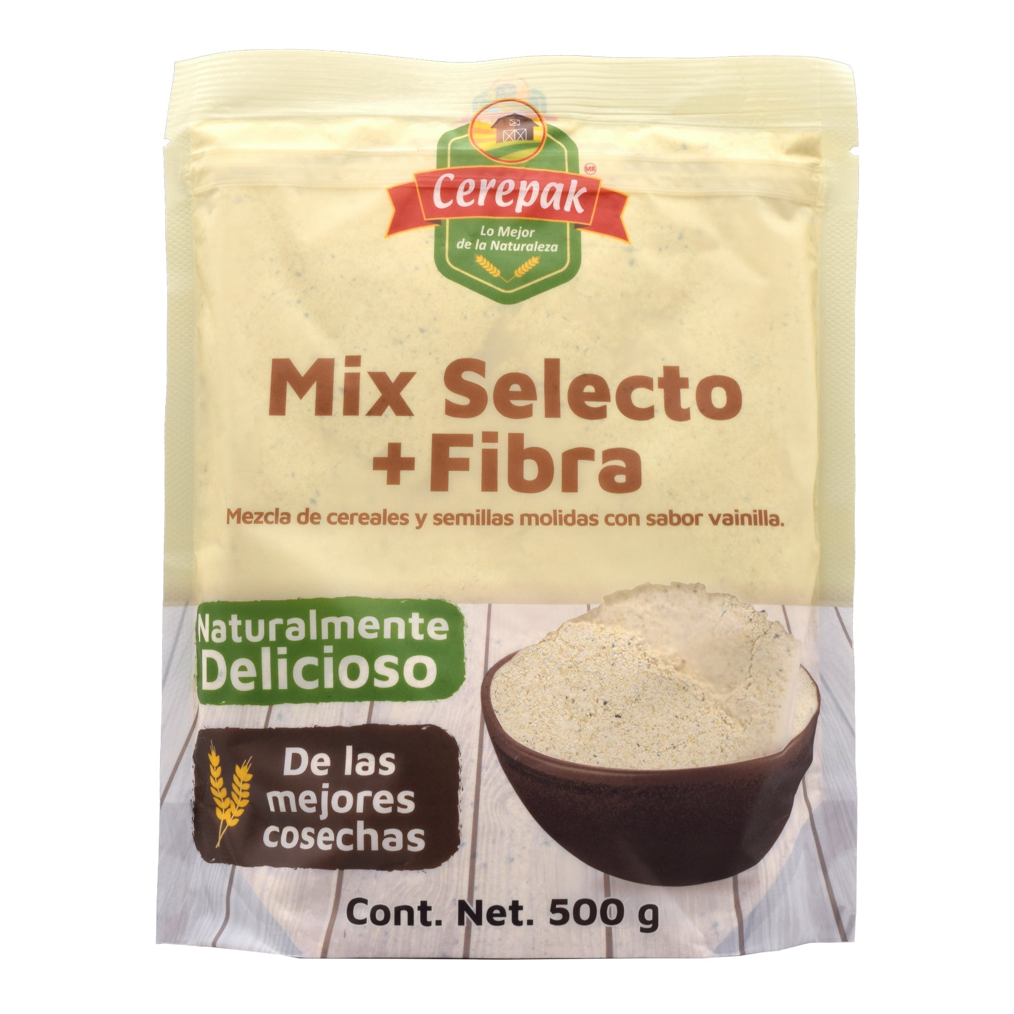 Mix selecto mas fibra sab vainilla 500 g