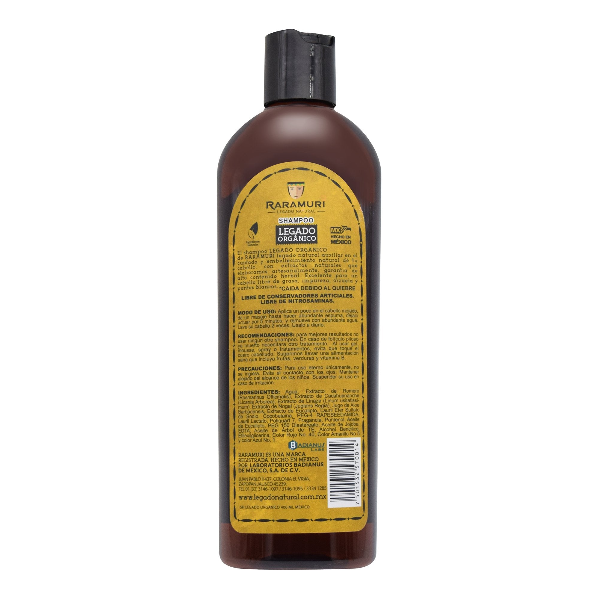 Shampoo Legado Organico 400 Ml